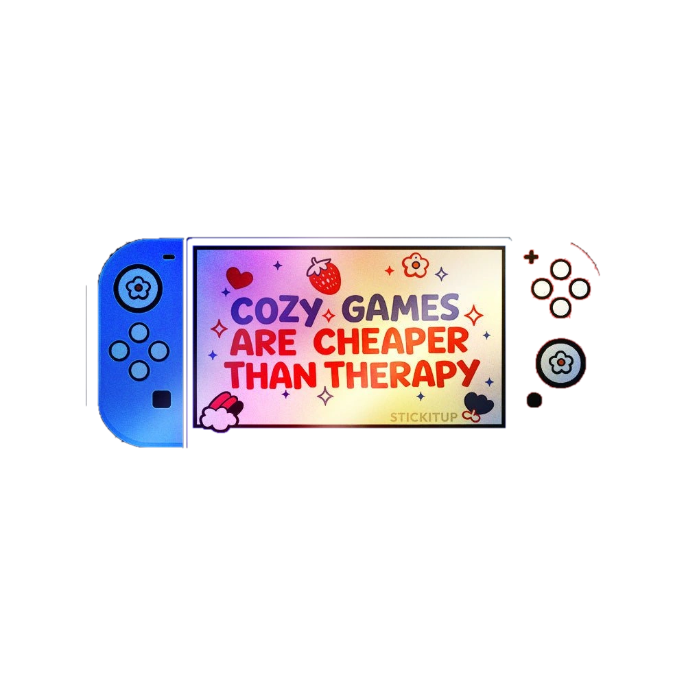 Cheaper Than Therapy Holographic Stickers